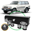 SAAS Diff Breather Kit 4 Port suit TOYOTA LANDCRUISER 80 Series 1990-1998 DB1001-1201 - view 1