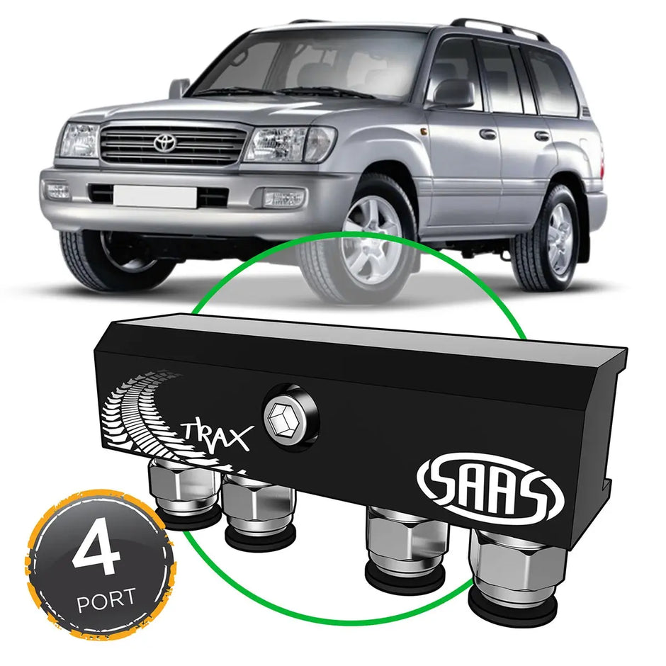 SAAS Diff Breather Kit 4 Port suit TOYOTA LANDCRUISER 100 Series 1998-2007 DB1001-1202 - view 1