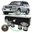 SAAS Diff Breather Kit 4 Port suit TOYOTA LANDCRUISER 100 Series 1998-2007 DB1001-1202 - view 1