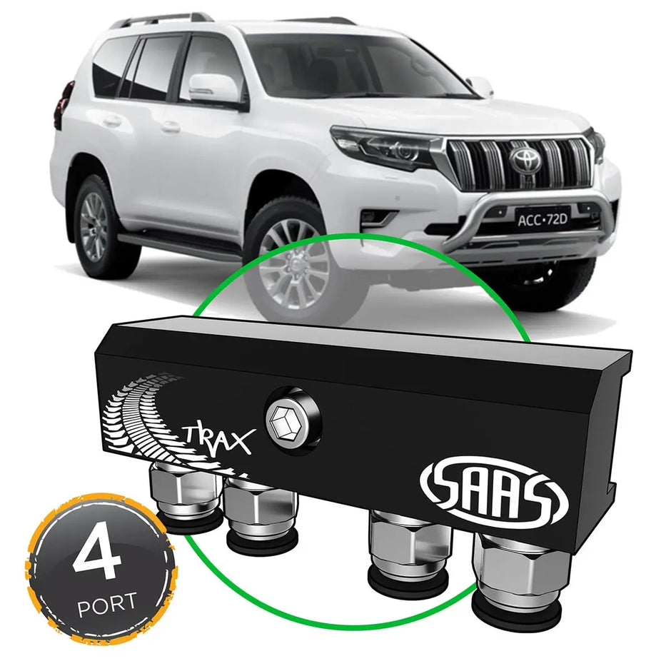 SAAS Diff Breather Kit 4 Port suit TOYOTA PRADO 150 Series 2009-Current DB1001-1206 - view 1