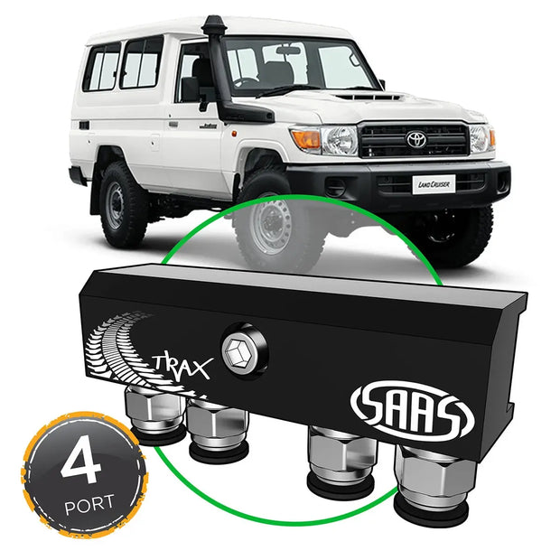 SAAS Diff Breather Kit 4 Port suit TOYOTA LANDCRUISER 70 Series 1985-2018 DB1001-1209 - view 1