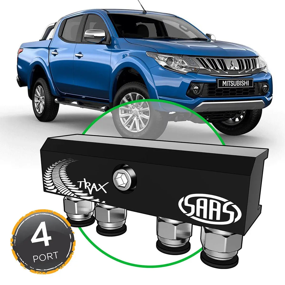 SAAS Diff Breather Kit 4 Port incl Nylon Bushes MITSUBISHI TRITON MQ-MR 2015> DB1001-3103 - view 1