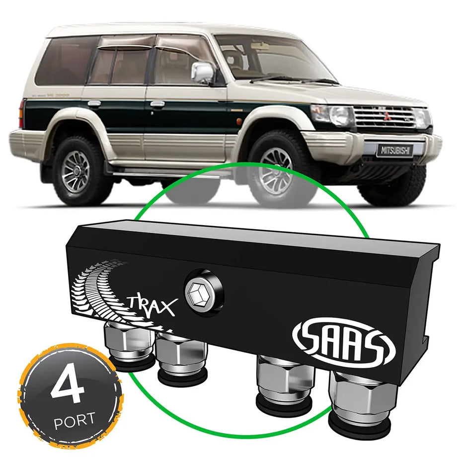 SAAS Diff Breather Kit 4 Port incl Nylon Bushes MITSUBISHI PAJERO NH-NL 1991-1999 DB1001-3202 - view 1