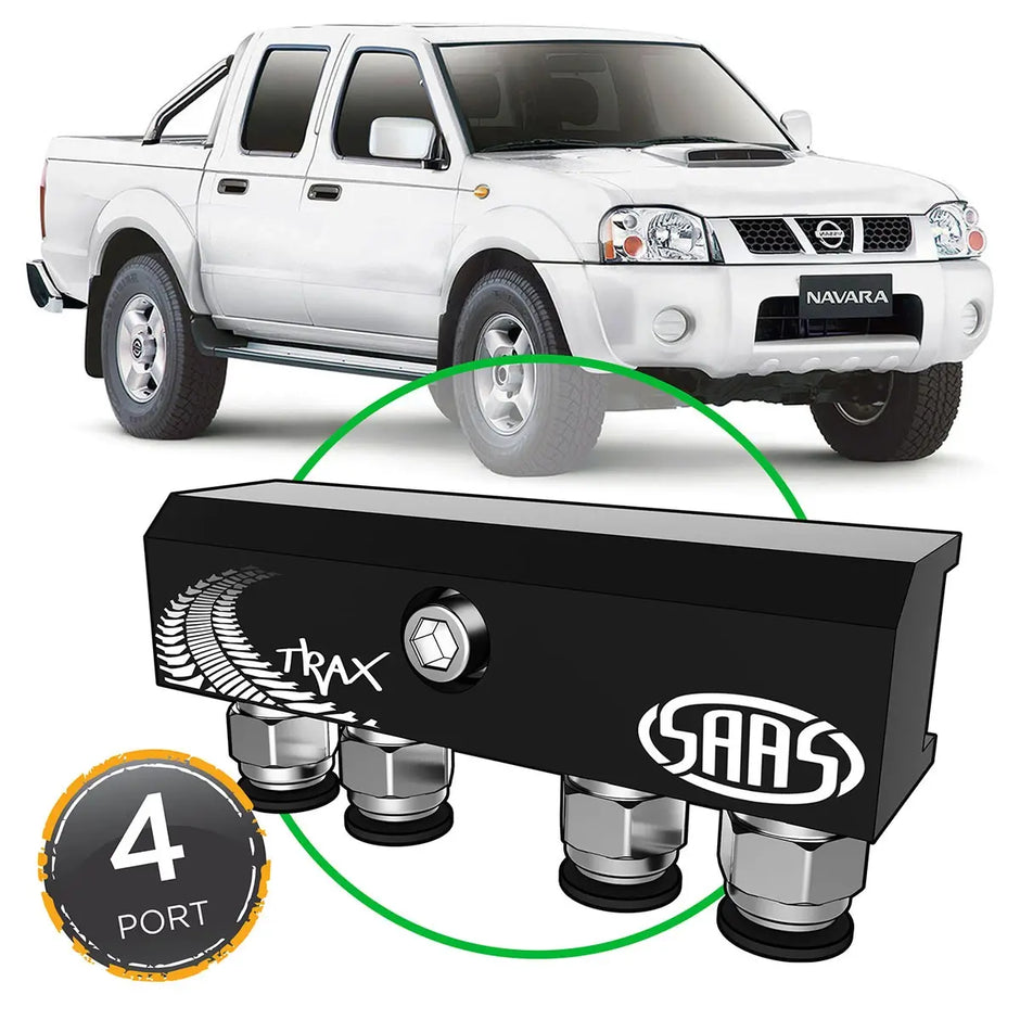 SAAS Diff Breather Kit 4 Port suit NISSAN NAVARA D22 1997-2014 DB1001-4101 - view 1