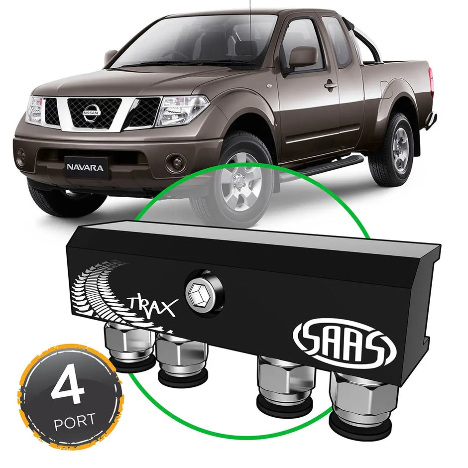 SAAS Diff Breather Kit 4 Port suit NISSAN NAVARA D40 2006-2015 DB1001-4102 - view 1
