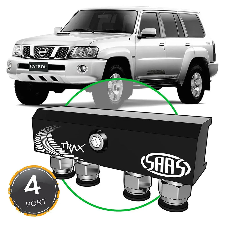SAAS Diff Breather Kit 4 Port suit NISSAN PATROL GQ Y60 1987-1997 DB1001-4204 - view 1