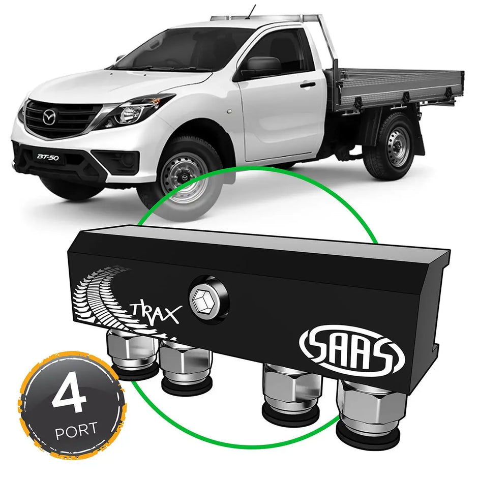 SAAS Diff Breather Kit 4 Port suit MAZDA BT-50 UP UR 2011-2015 M8 Thread DB1002-2101M - view 1