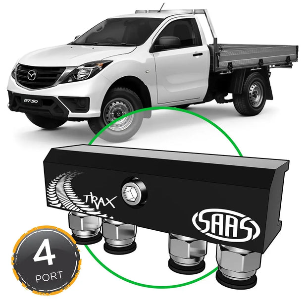 SAAS Diff Breather Kit 4 Port suit MAZDA BT-50 UP UR 2011-2015 M8 Thread DB1002-2101M - view 1