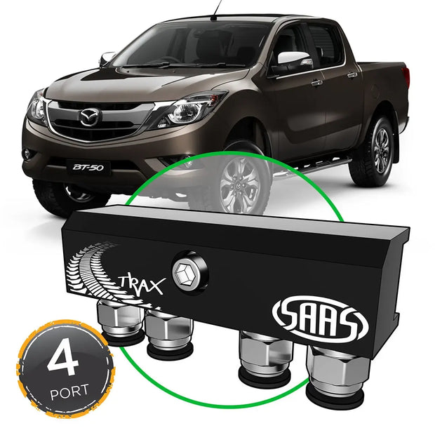 SAAS Diff Breather Kit 4 Port suit MAZDA BT-50 2015> M8 Thread DB1002-2102M - view 1