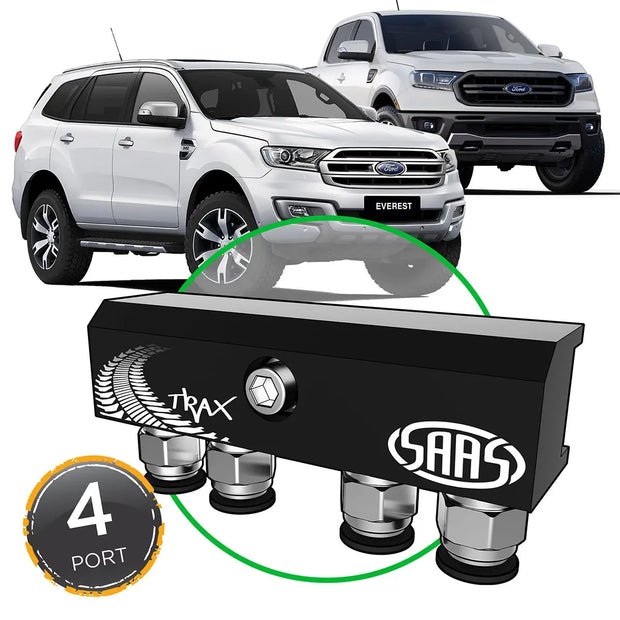 SAAS Diff Breather Kit 4 Port suit FORD RANGER/EVEREST 2015> M8 Thread DB1002-2102 - view 1