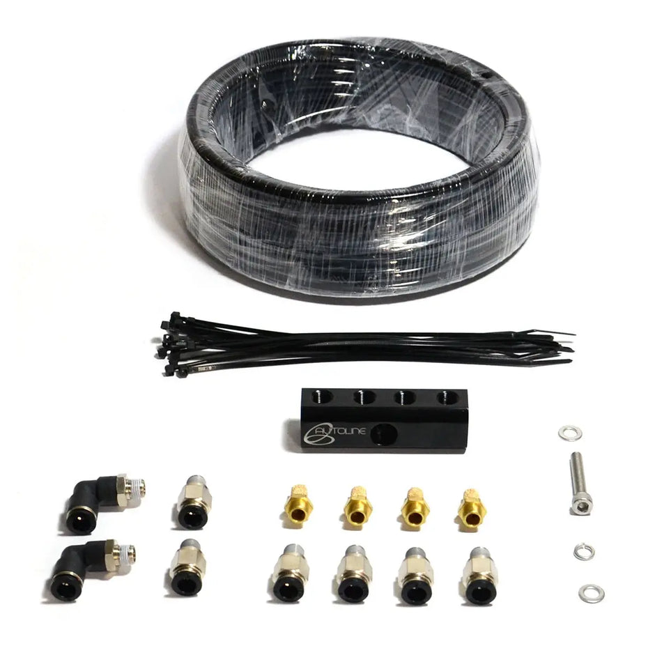 SAAS Diff Breather Kit Alloy 4 Port Toyota Nissan Holden Mitsubishi DB1004 - view 1