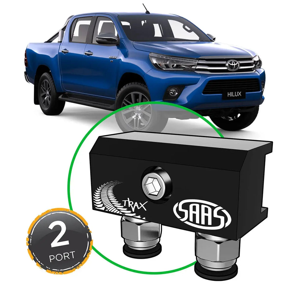SAAS Diff Breather Kit 2 Port suit TOYOTA HILUX 2016 on All Models DB1010-1103 - view 1
