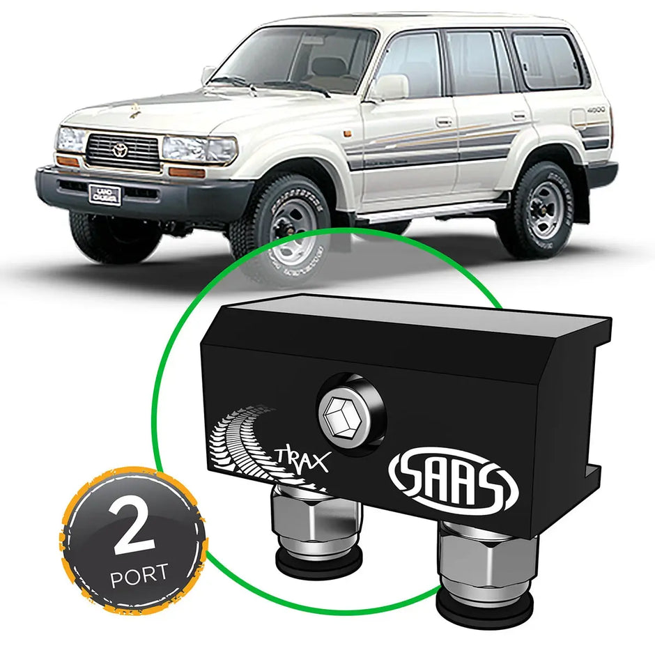 SAAS Diff Breather Kit 2 Port suit TOYOTA LANDCRUISER 80 Series 1990-1998 DB1010-1201 - view 1