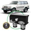 SAAS Diff Breather Kit 2 Port suit TOYOTA LANDCRUISER 80 Series 1990-1998 DB1010-1201 - view 1