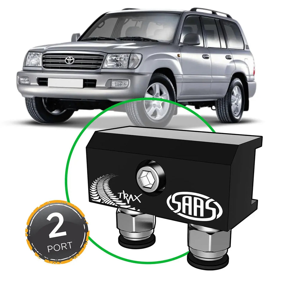 SAAS Diff Breather Kit 2 Port suit TOYOTA LANDCRUISER 100 Series 1998-2007 DB1010-1202 - view 1