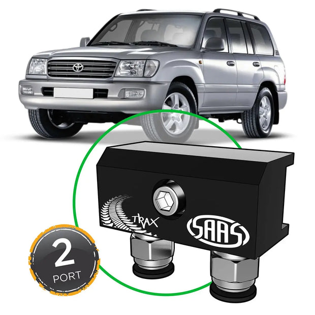 SAAS Diff Breather Kit 2 Port suit TOYOTA LANDCRUISER 100 Series 1998-2007 DB1010-1202 - view 1