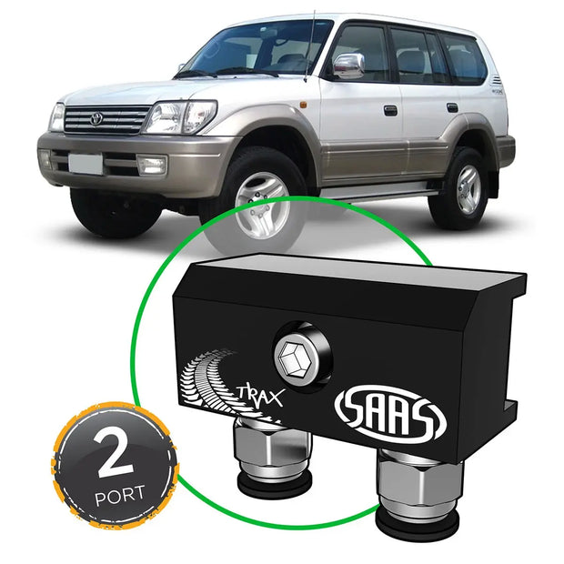 SAAS Diff Breather Kit 2 Port suit TOYOTA PRADO 90 Series 1996-2002 DB1010-1203 - view 1