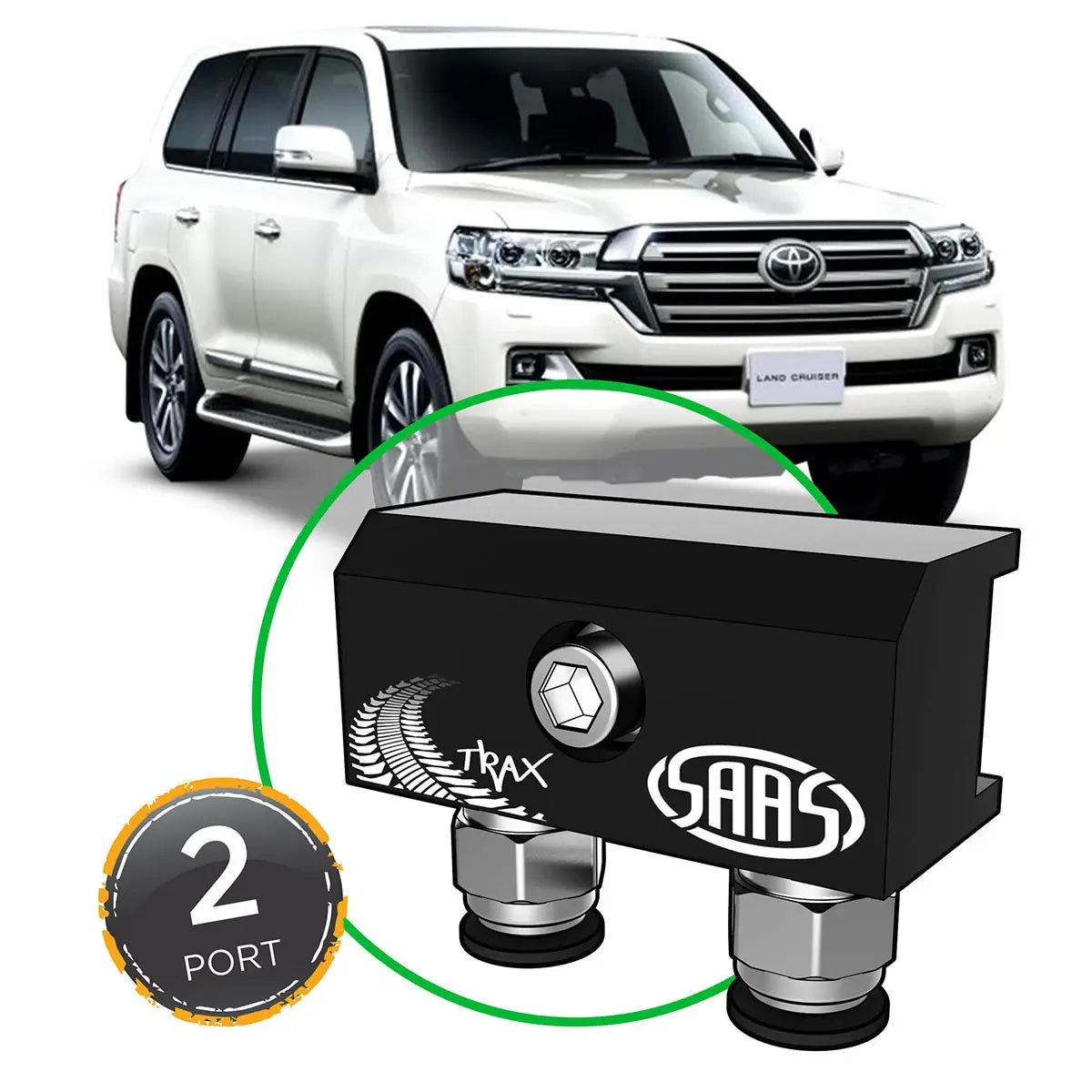 SAAS Diff Breather Kit 2 Port suit TOYOTA LANDCRUISER 200 Series 2007-2018 DB1010-1208 - view 1