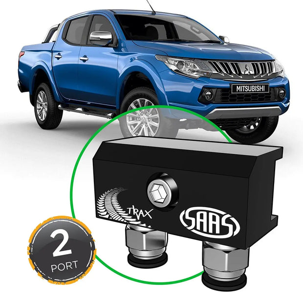 SAAS Diff Breather Kit 2 Port incl Nylon Bushes MITSUBISHI TRITON MQ-MR 2015> DB1010-3103 - view 1