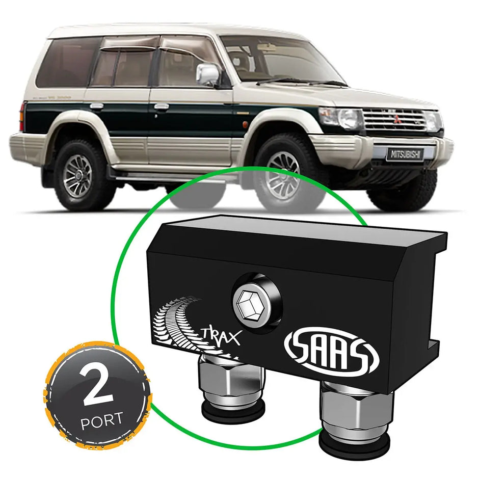 SAAS Diff Breather Kit 2 Port incl Nylon Bushes MITSUBISHI PAJERO NH-NL 1991-1999 DB1010-3202 - view 1