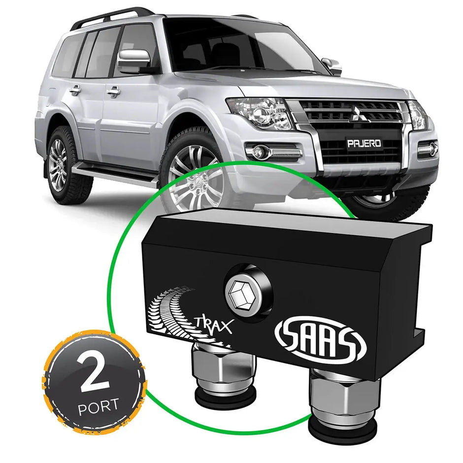SAAS Diff Breather Kit 2 Port incl Nylon Bushes MITSUBISHI PAJERO NS-NX 2006-Current DB1010-3204 - view 1