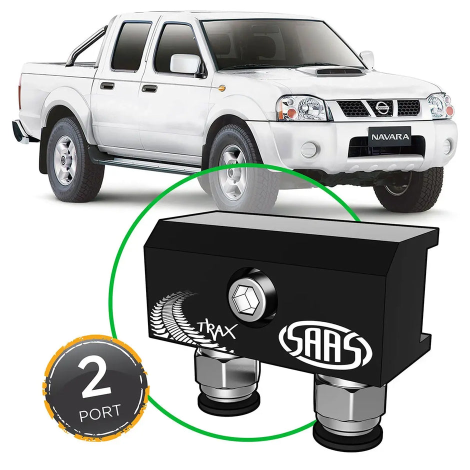 SAAS Diff Breather Kit 2 Port suit NISSAN NAVARA D22 1997-2014 DB1010-4101 - view 1