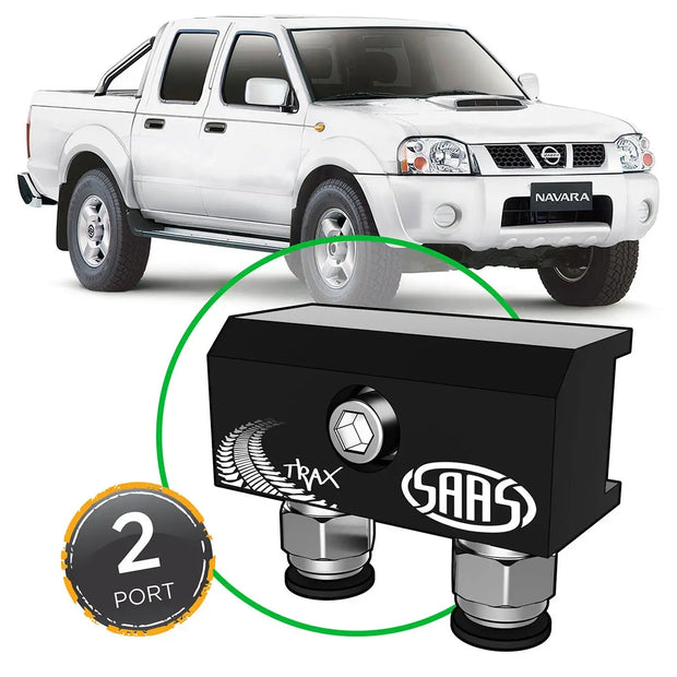 SAAS Diff Breather Kit 2 Port suit NISSAN NAVARA D22 1997-2014 DB1010-4101 - view 1