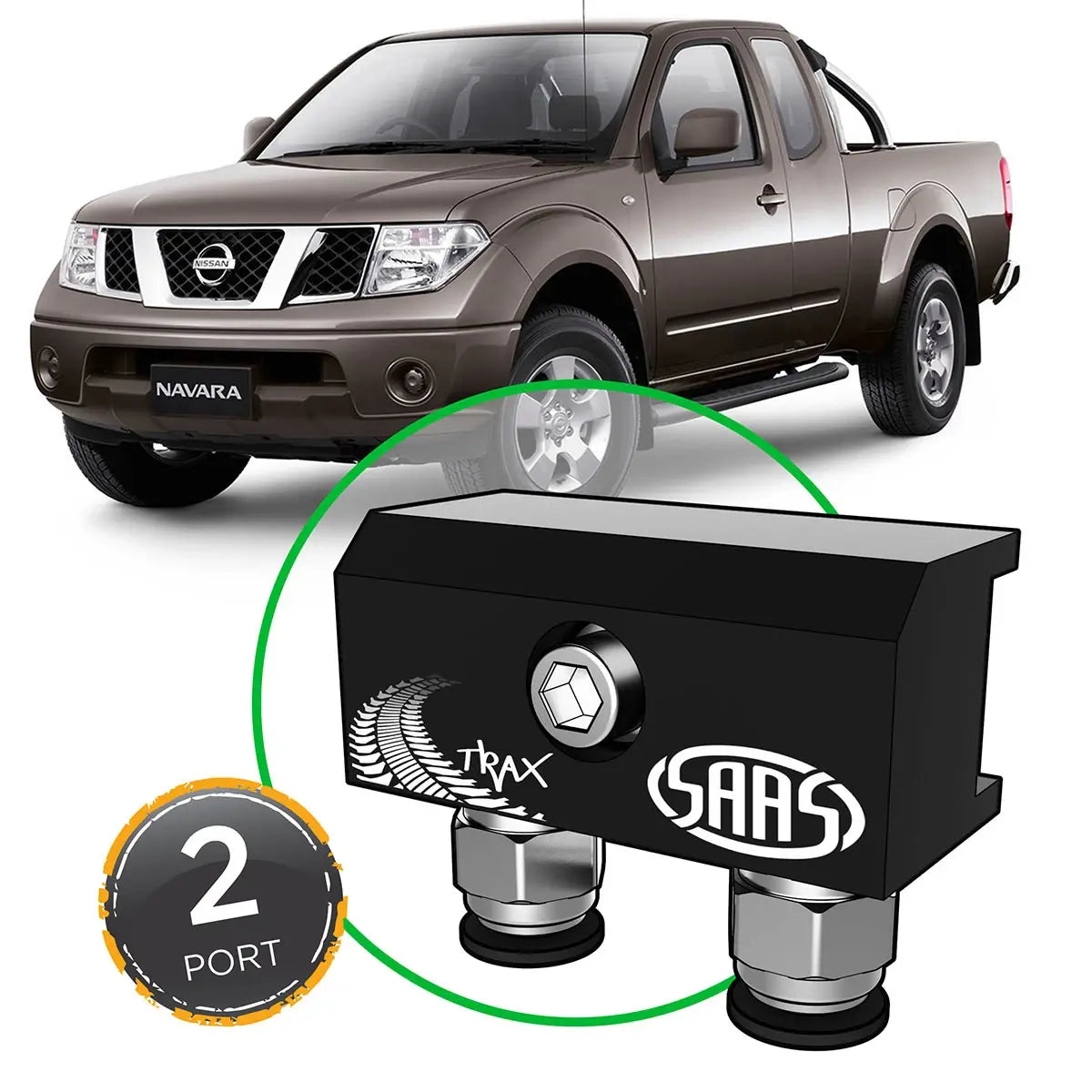 SAAS Diff Breather Kit 2 Port suit NISSAN NAVARA D40 2006-2015 DB1010-4102 - view 1