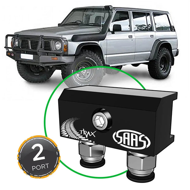 SAAS Diff Breather Kit 2 Port suit NISSAN PATROL GU Y61 1997-2015 DB1010-4203 - view 1