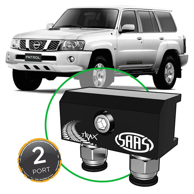 SAAS Diff Breather Kit 2 Port suit NISSAN PATROL GQ Y60 1987-1997 DB1010-4204 - view 1