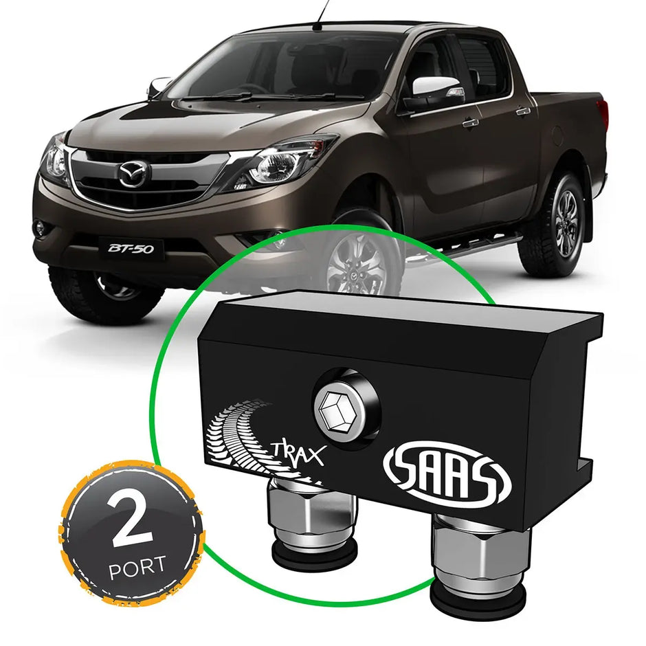 SAAS Diff Breather Kit 2 Port suit MAZDA BT-50 2015> M8 Thread DB1011-2102M - view 1