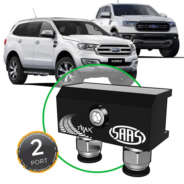SAAS Diff Breather Kit 2 Port suit FORD RANGER/EVEREST 2015> M8 Thread DB1011-2102 - view 1