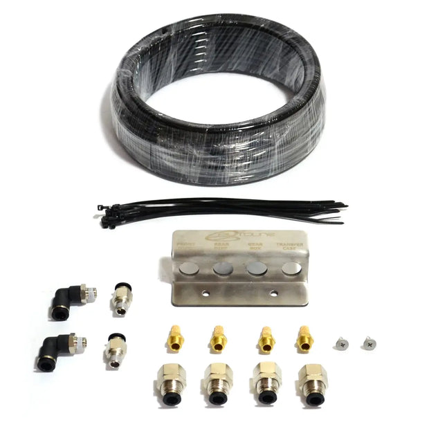 SAAS Diff Breather Kit 4 Port Stainless Bracket 1/8 BSP DB2004 - view 1