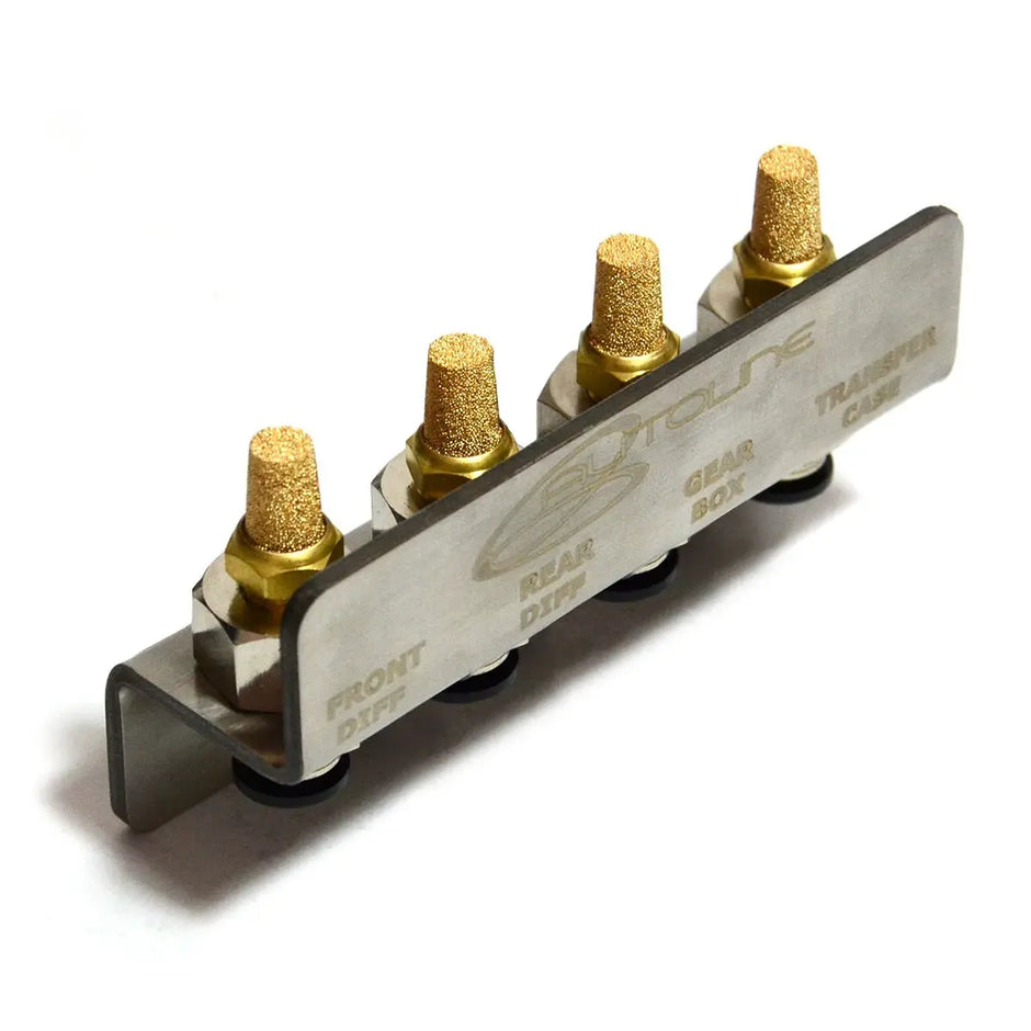 SAAS Diff Breather Kit 4 Port Stainless Bracket 1/8 BSP DB2004 - view 3
