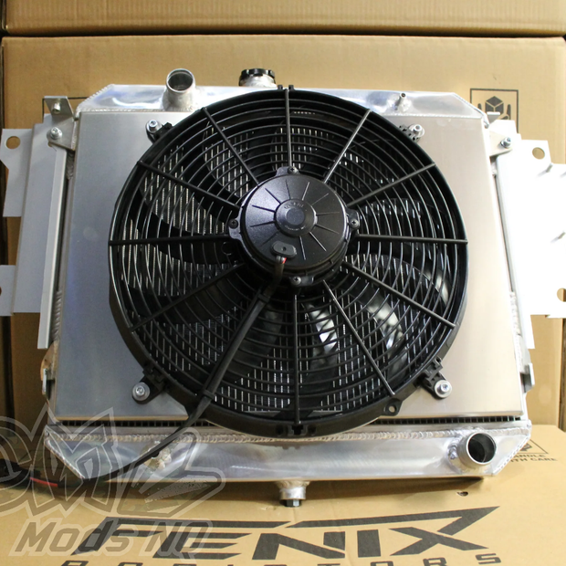 Daihatsu Feroza Full Alloy Performance Radiator, Custom Shroud & 14" Spal Fan