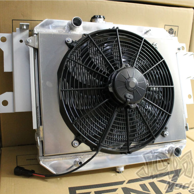 Daihatsu Feroza Full Alloy Performance Radiator, Custom Shroud & 14" Spal Fan