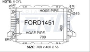 Ford F-Series F150 F250 F350 V8 Radiator — FORD1451-PA56A — manufacturer main image