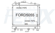 Mazda DA 121 Radiator (MAR/1987 - NOV/1990) — FORD5055-PA26A — manufacturer main image