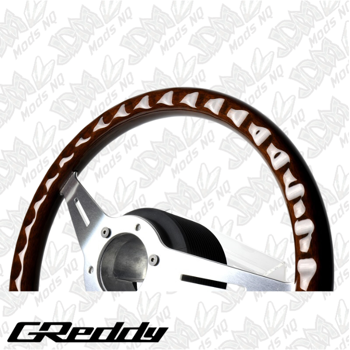 GReddy sports steering wheel (Dark Brown)