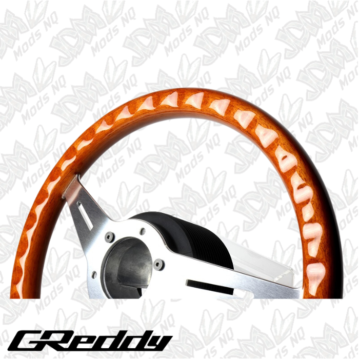GReddy sports steering wheel (Light Brown)