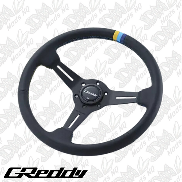 GReddy Leather Sports Steering Wheel