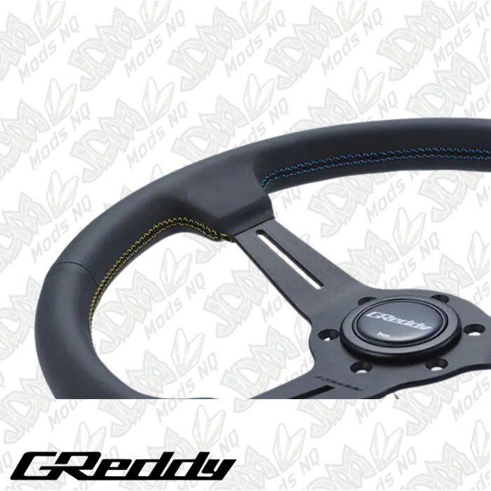 GReddy Leather Sports Steering Wheel