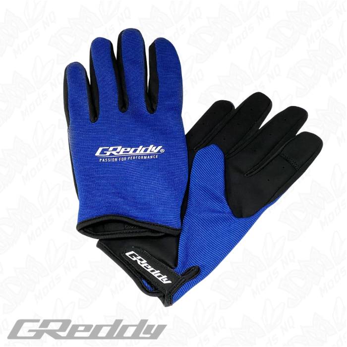 GReddy Mechanics Gloves Blue and Black - Large