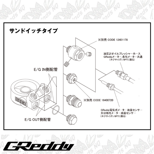 GReddy Oil Cooler Kit Standard Type HB601 SUBARU WRX GC8 13-Layer