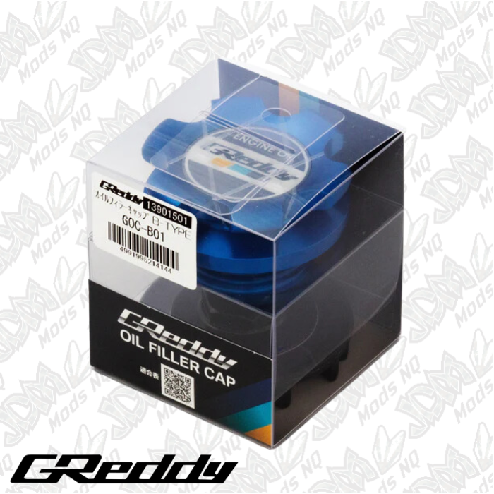 GReddy Oil Filler Cap Type-B 04 Blue Φ33.7 Fits MAZDA