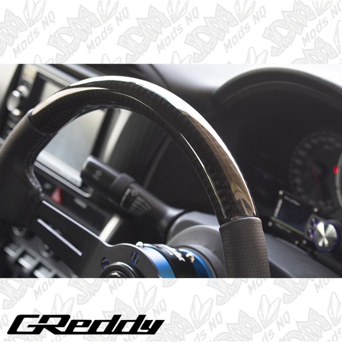 GReddy Sports Steering Wheel with Real Carbon