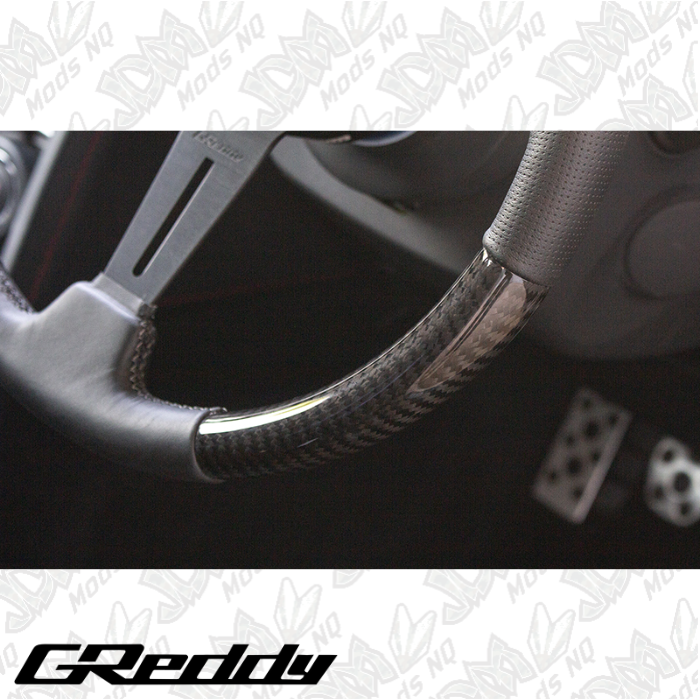 GReddy Sports Steering Wheel with Real Carbon