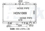 Honda BB Prelude Radiator (NOV/1996 - JUL/2002) — HON1069-PA26A — manufacturer main image