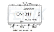 Honda BA-BB Prelude Radiator (SEP/1991 - OCT/1998) — HON1311-PA16A — manufacturer main image