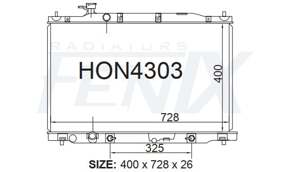 Honda RE4 CRV Radiator (OCT/2006 - OCT/2012) — HON4303-PA26A — manufacturer main image
